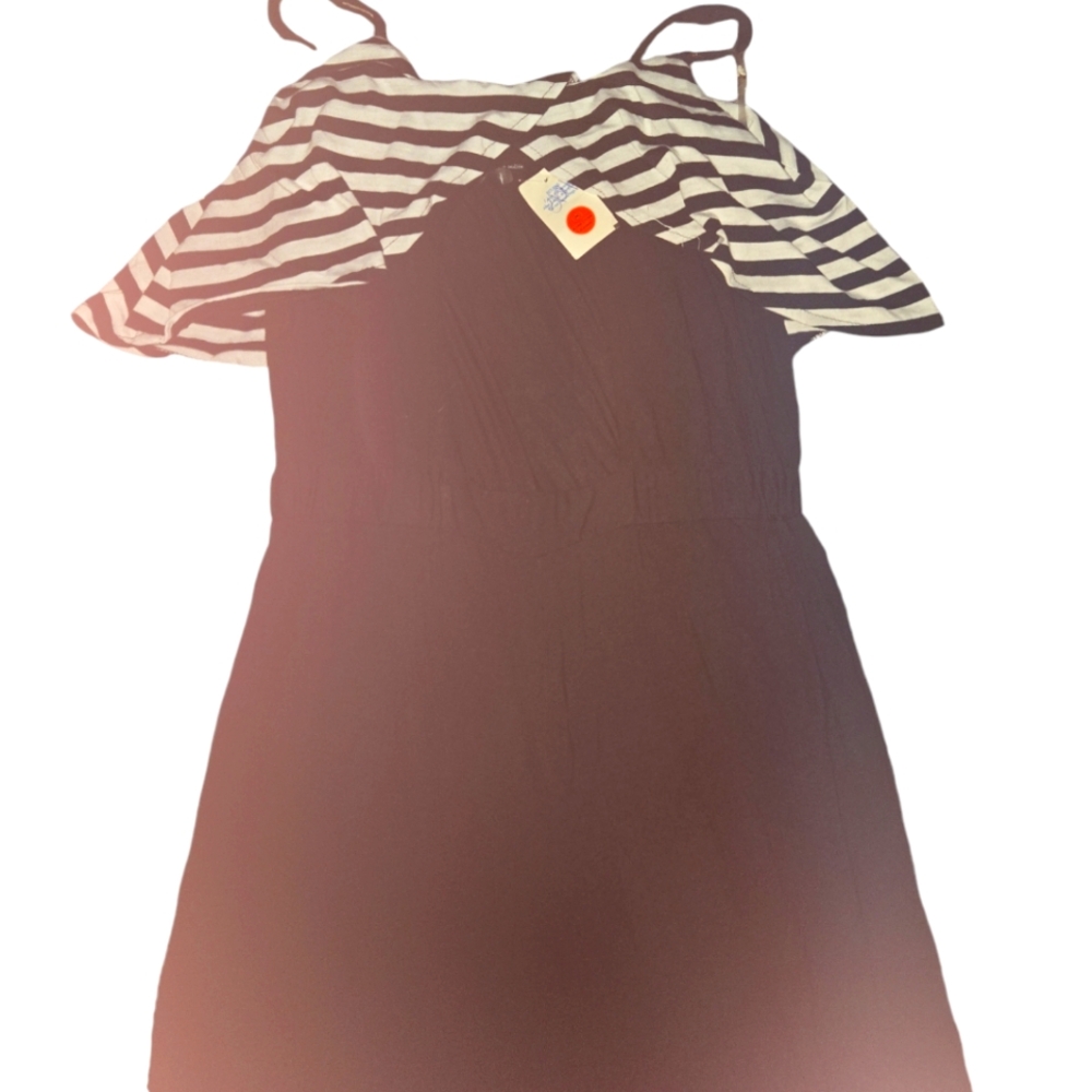 Women jumpsuit black and white